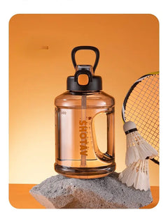 2000ml Heavy Duty Sports Water Bottle with Straw