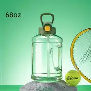 2000ml Heavy Duty Sports Water Bottle with Straw