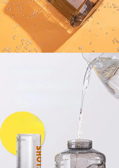 2000ml Heavy Duty Sports Water Bottle with Straw