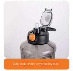 2000ml Heavy Duty Sports Water Bottle with Straw