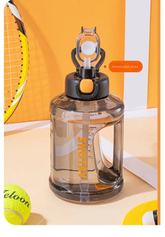 2000ml Heavy Duty Sports Water Bottle with Straw