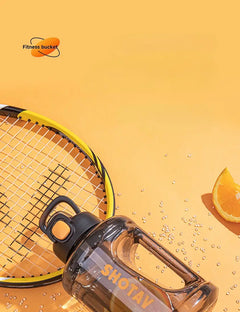2000ml Heavy Duty Sports Water Bottle with Straw